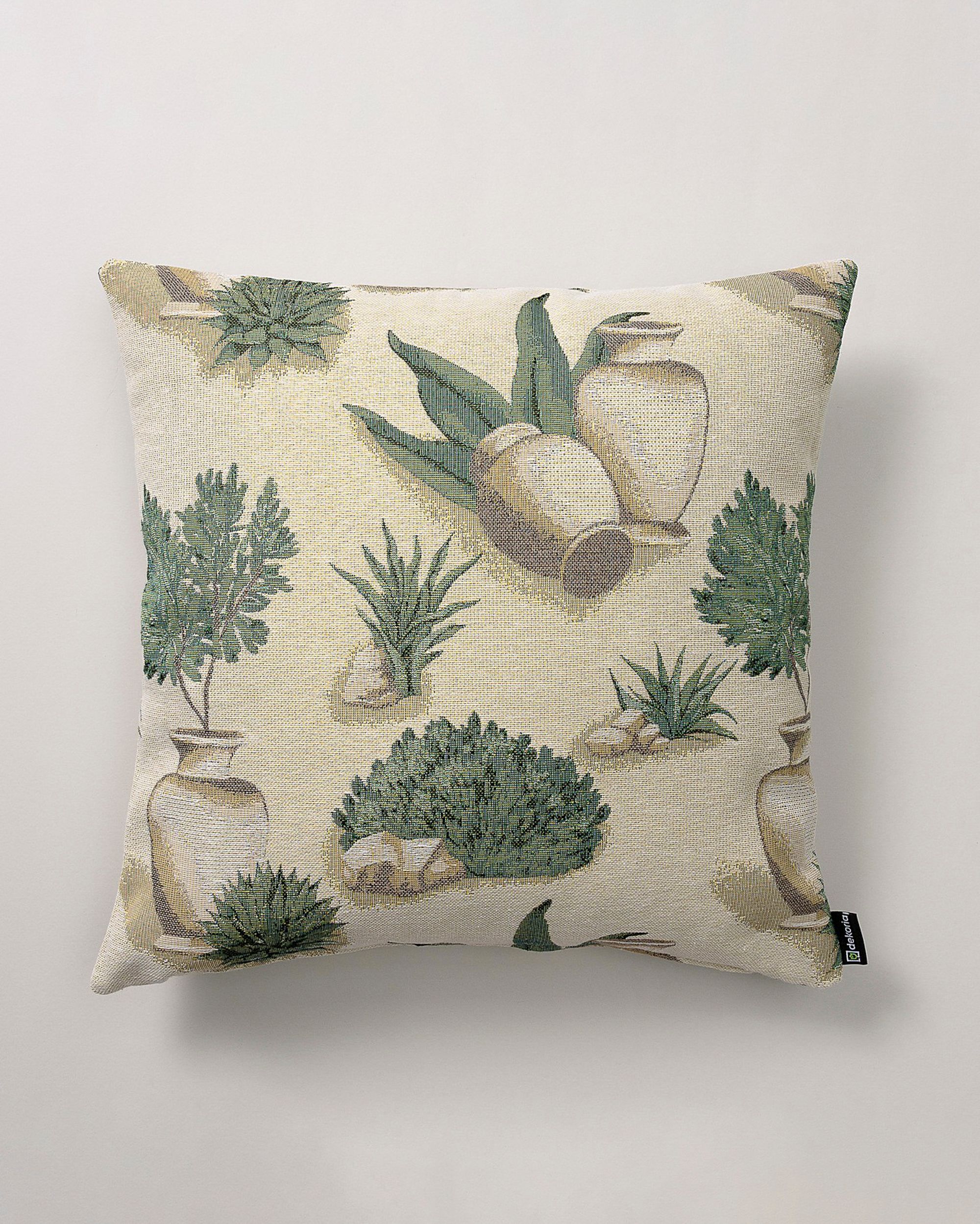 Putetrekk Kinga farge beige stoff grov, mønstret