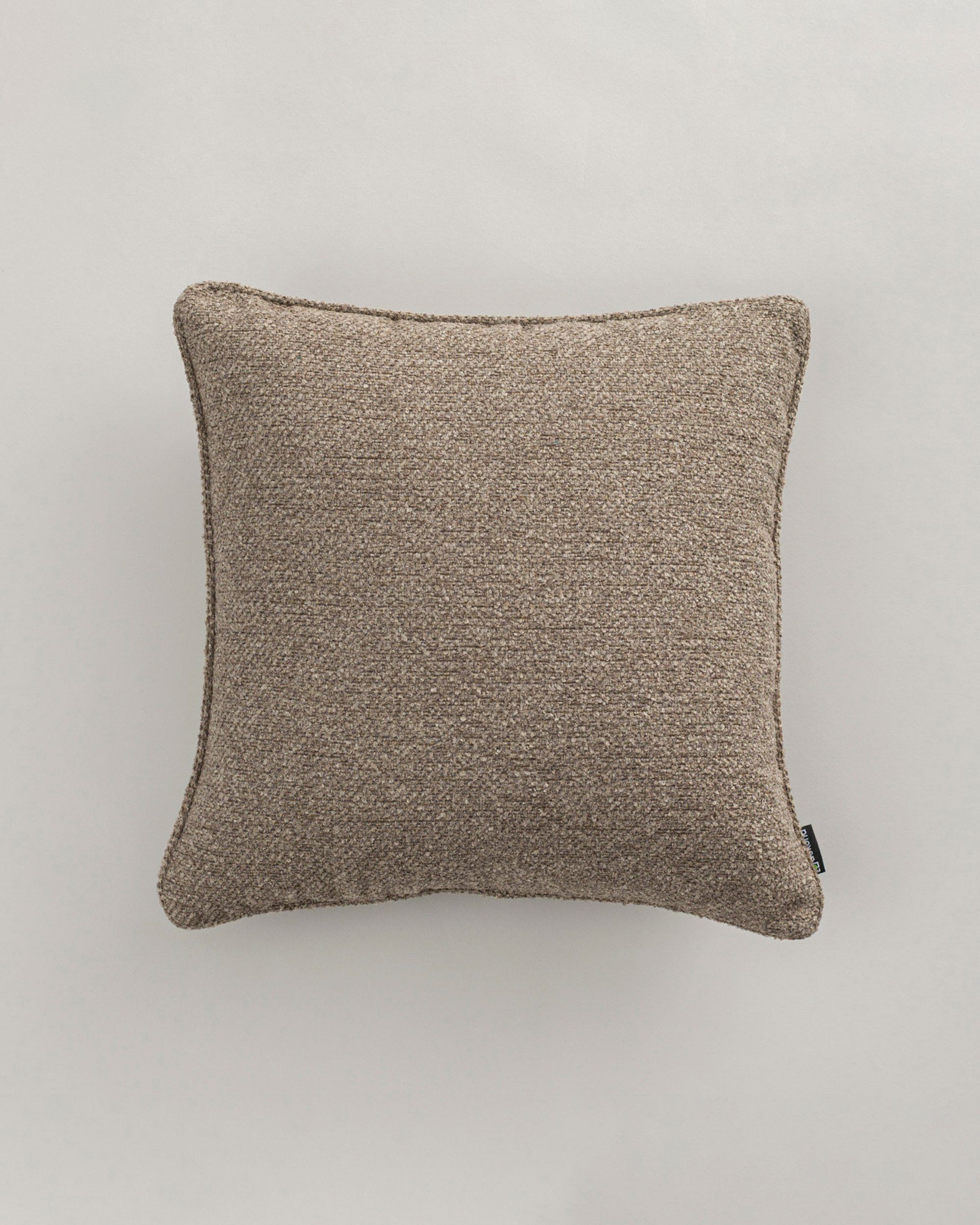 Putetrekk Gabi med kant farge beige stoff grov