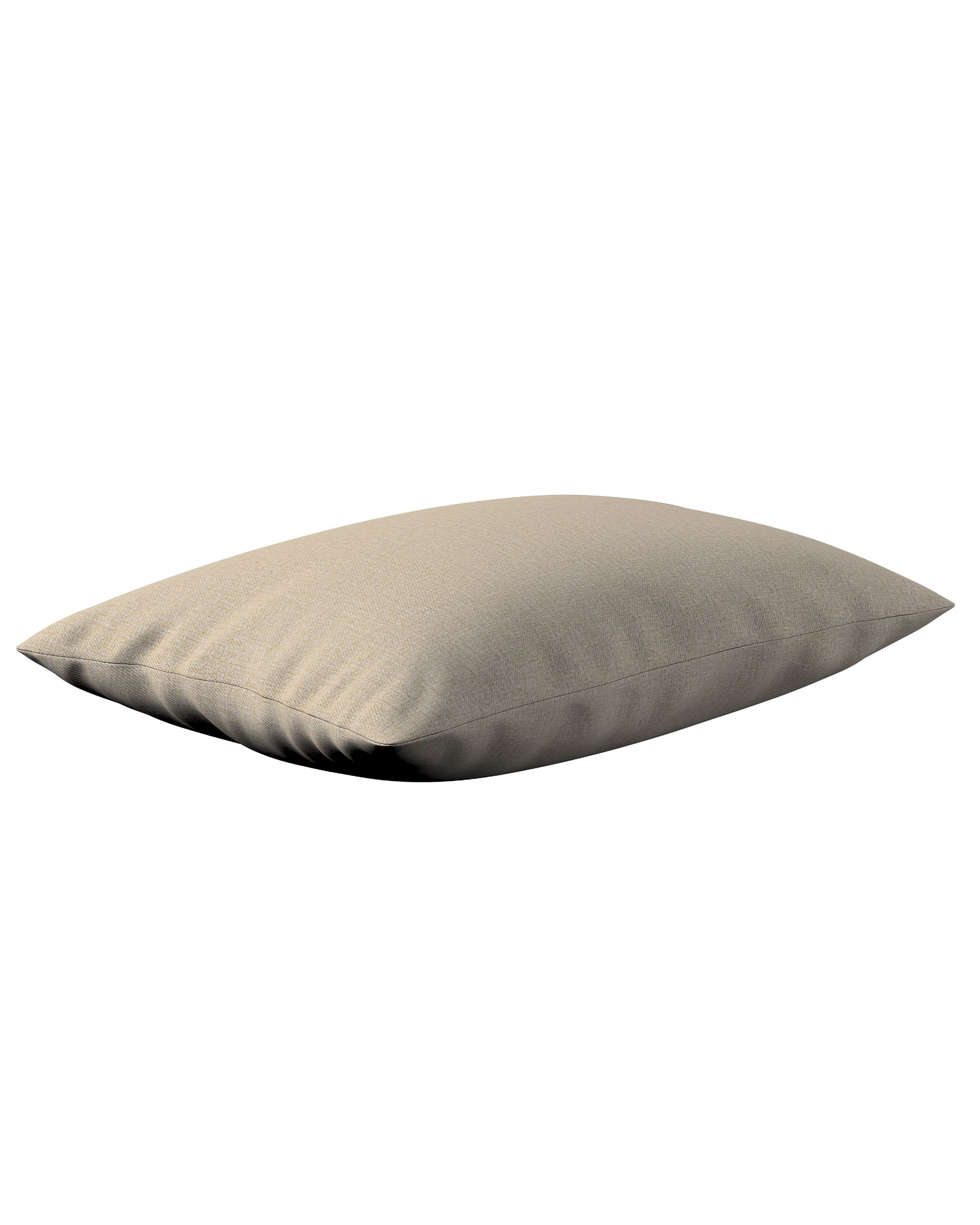 Putetrekk avlang farge beige stoff grov (hover)