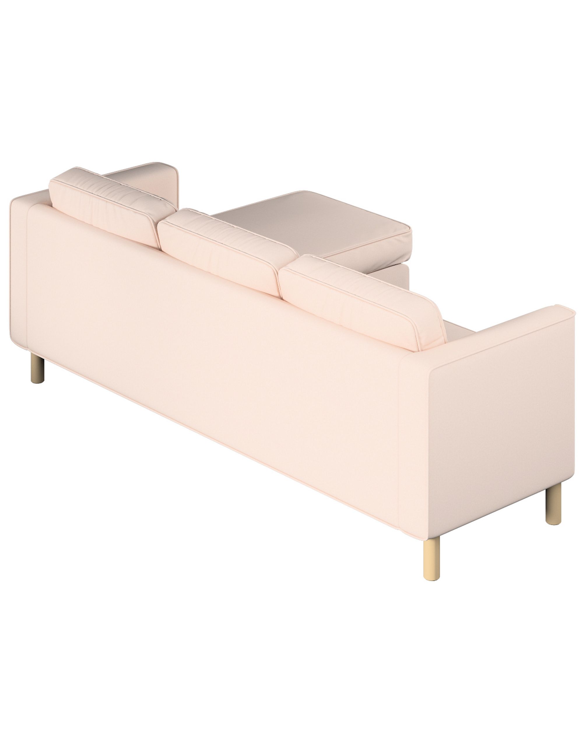 Pärup trekk 3 personer med sjeselong farge pink stoff grov (hover)