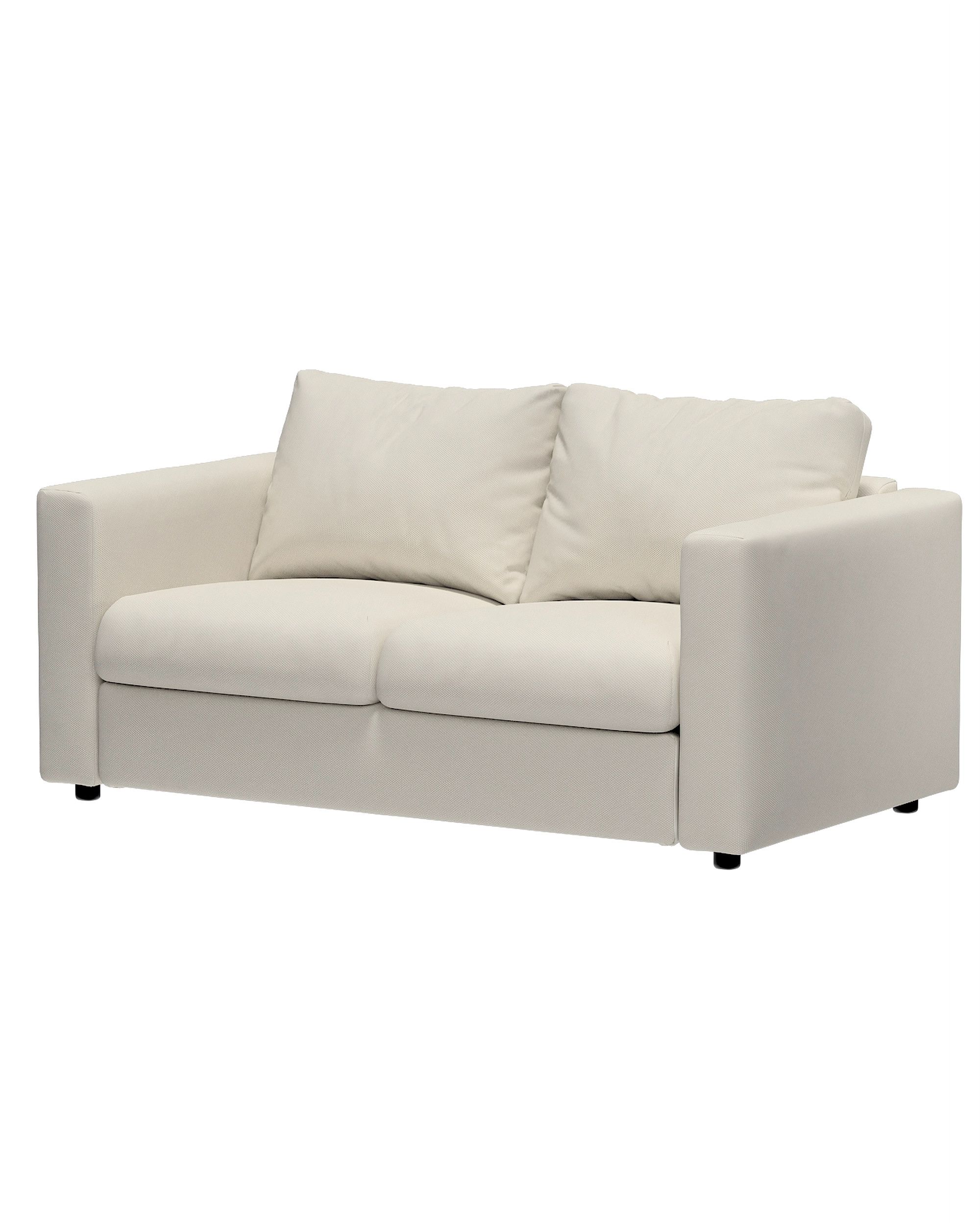 Vimle trekk 2-seters sofa u.armlene farge grå stoff grov (hover)