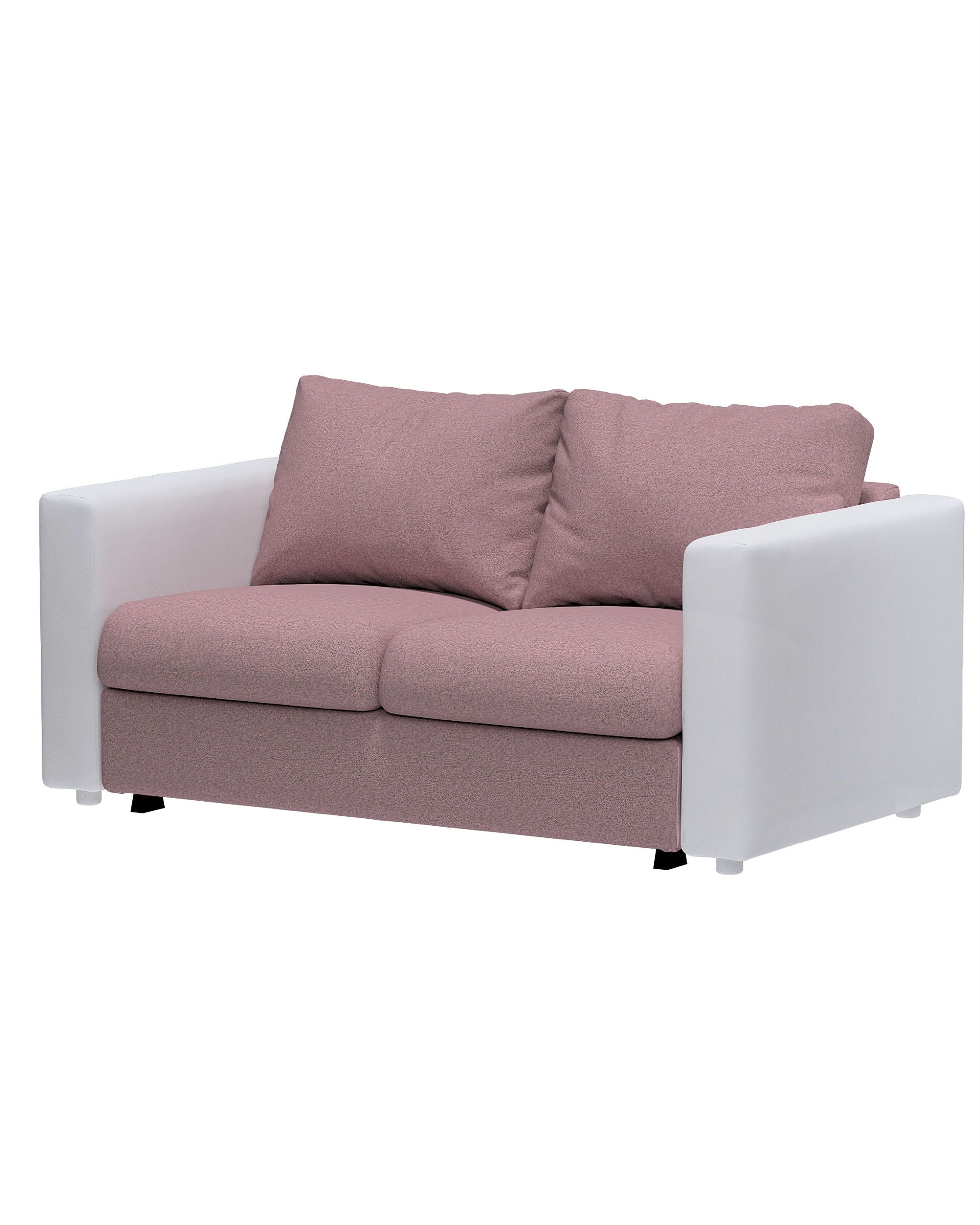 Vimle trekk 2-seters sovesofa u.armlene farge pink stoff grov