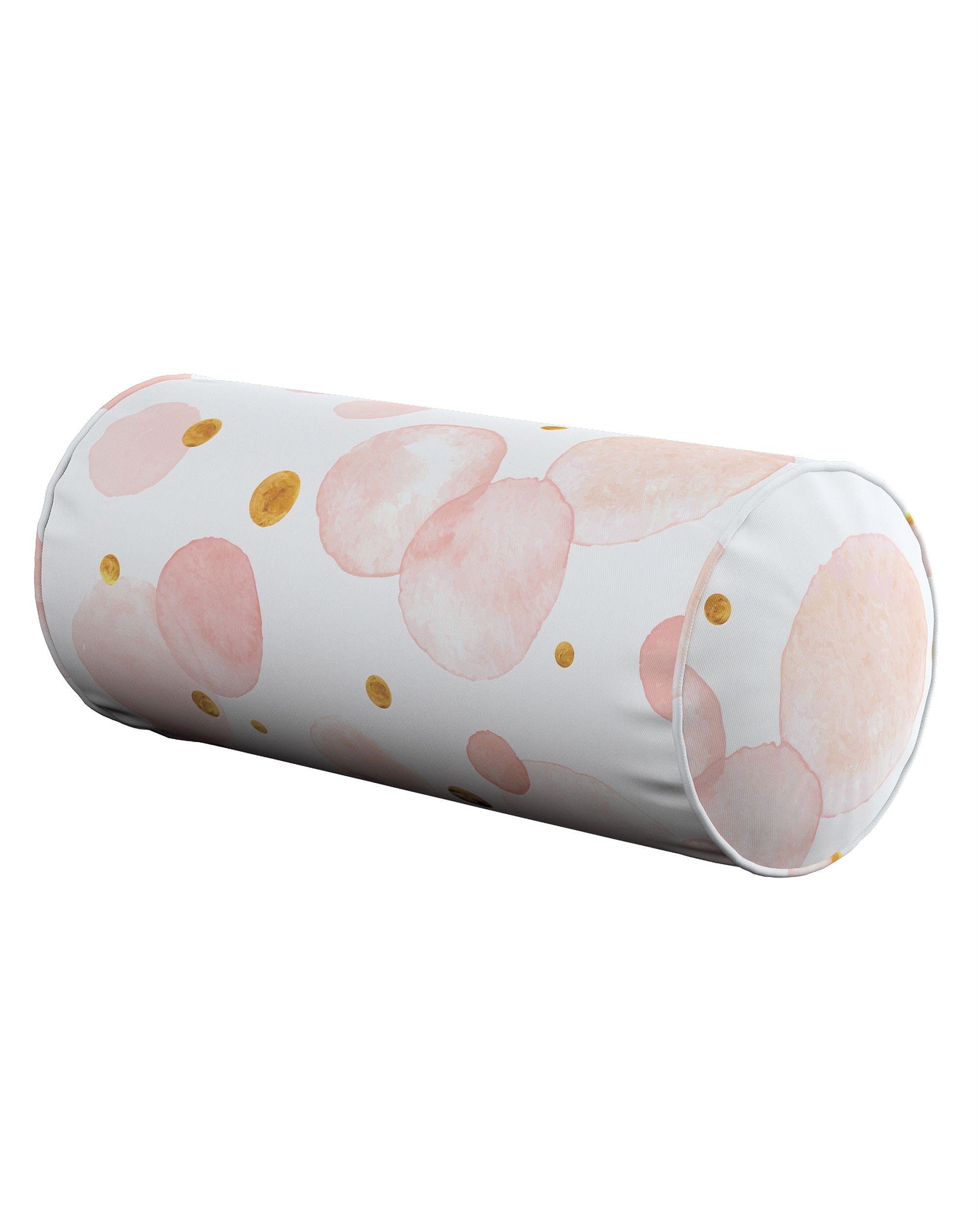 Sylinderpute farge pink stoff mønstret