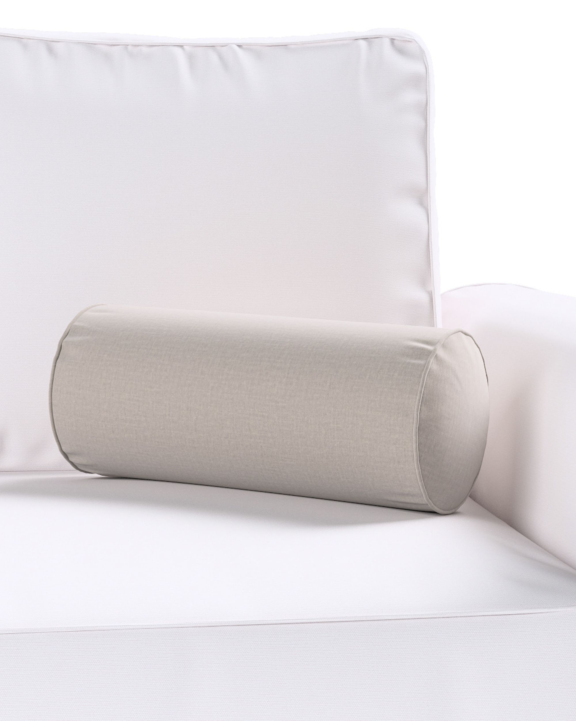 Sylinderpute farge beige stoff velur (hover)