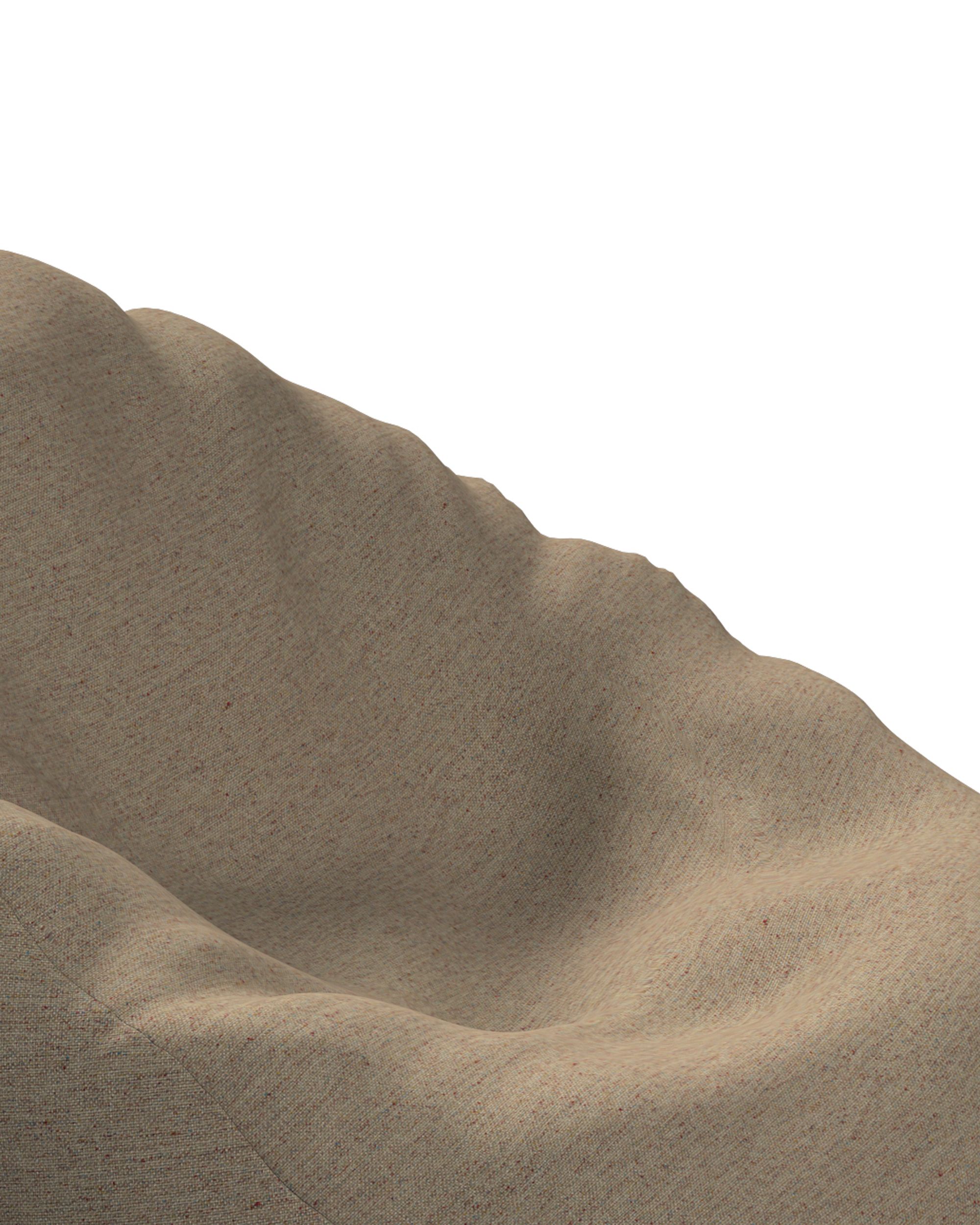Trekk til sekkestol farge beige stoff grov (hover)