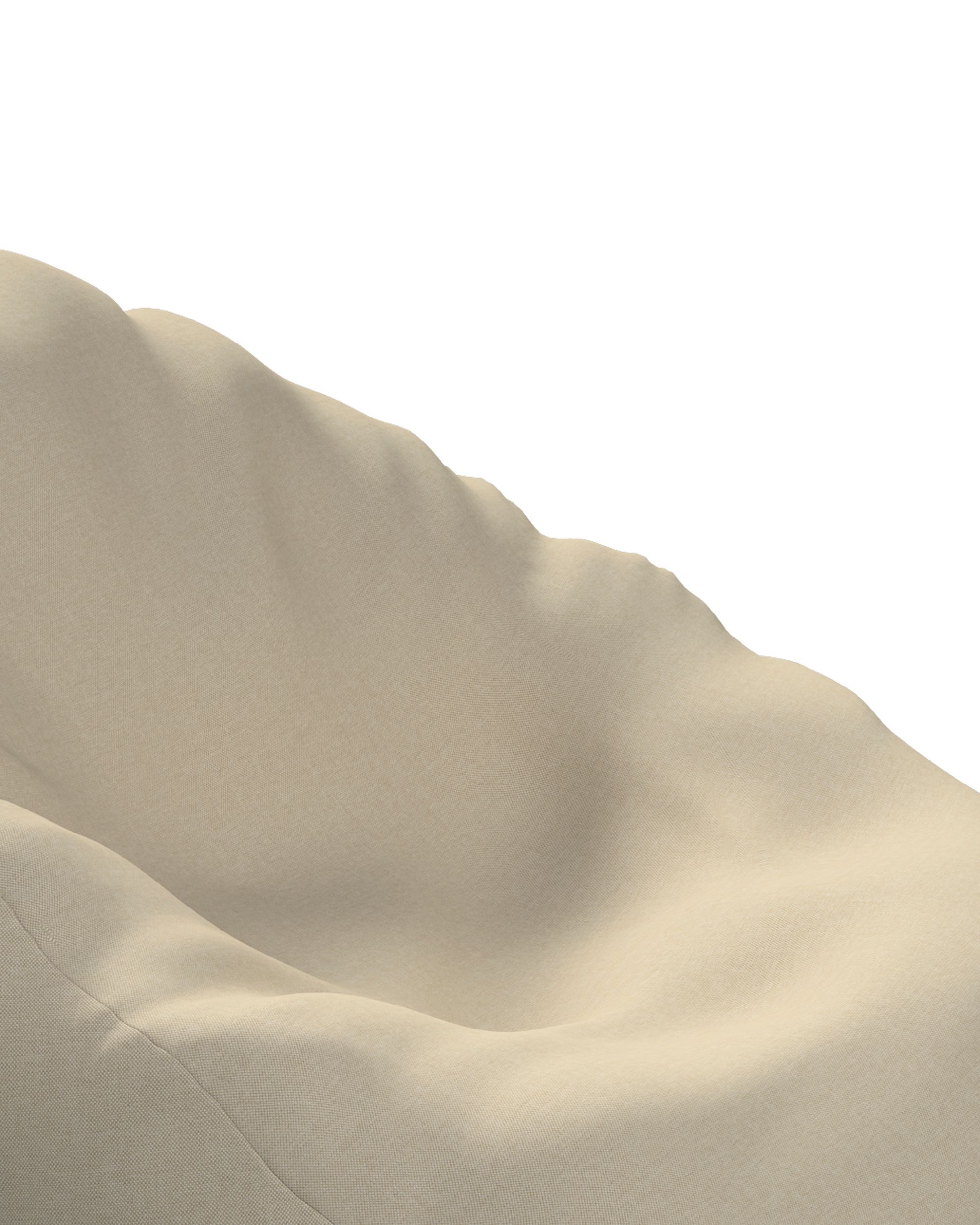 Trekk til sekkestol farge beige stoff outdoor, grov (hover)