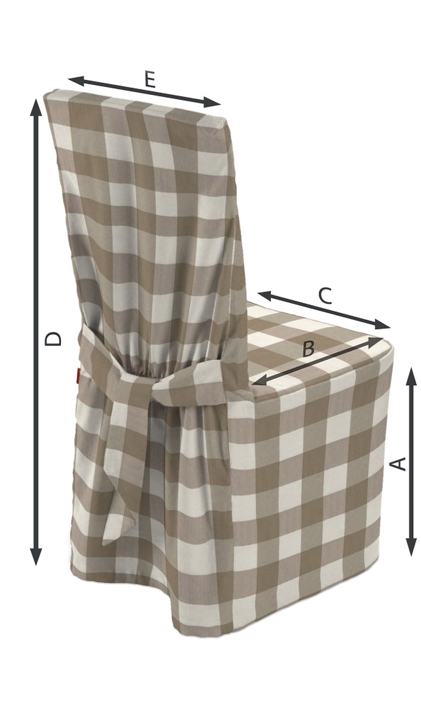 Universal Stoltrekk farge beige stoff mønstret (hover)