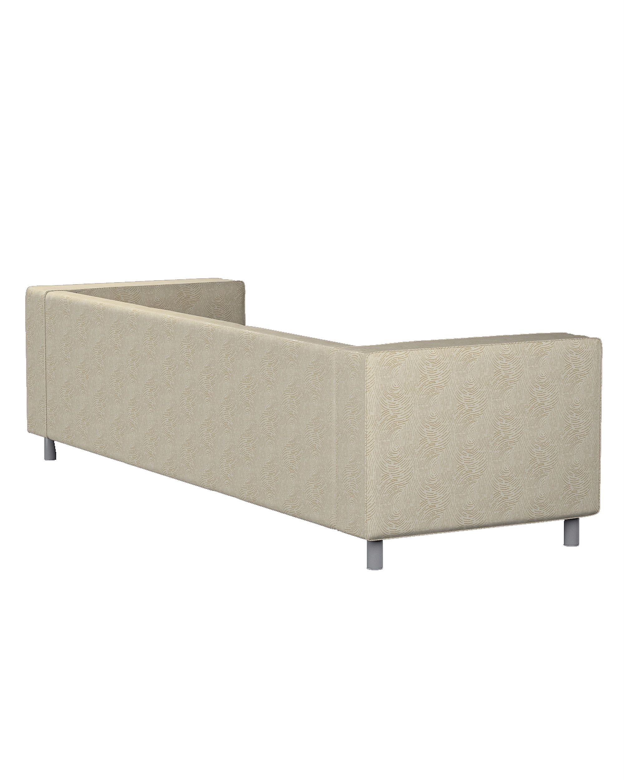 Klippan trekk 4 personers farge beige stoff blank, grov, mønstret (hover)