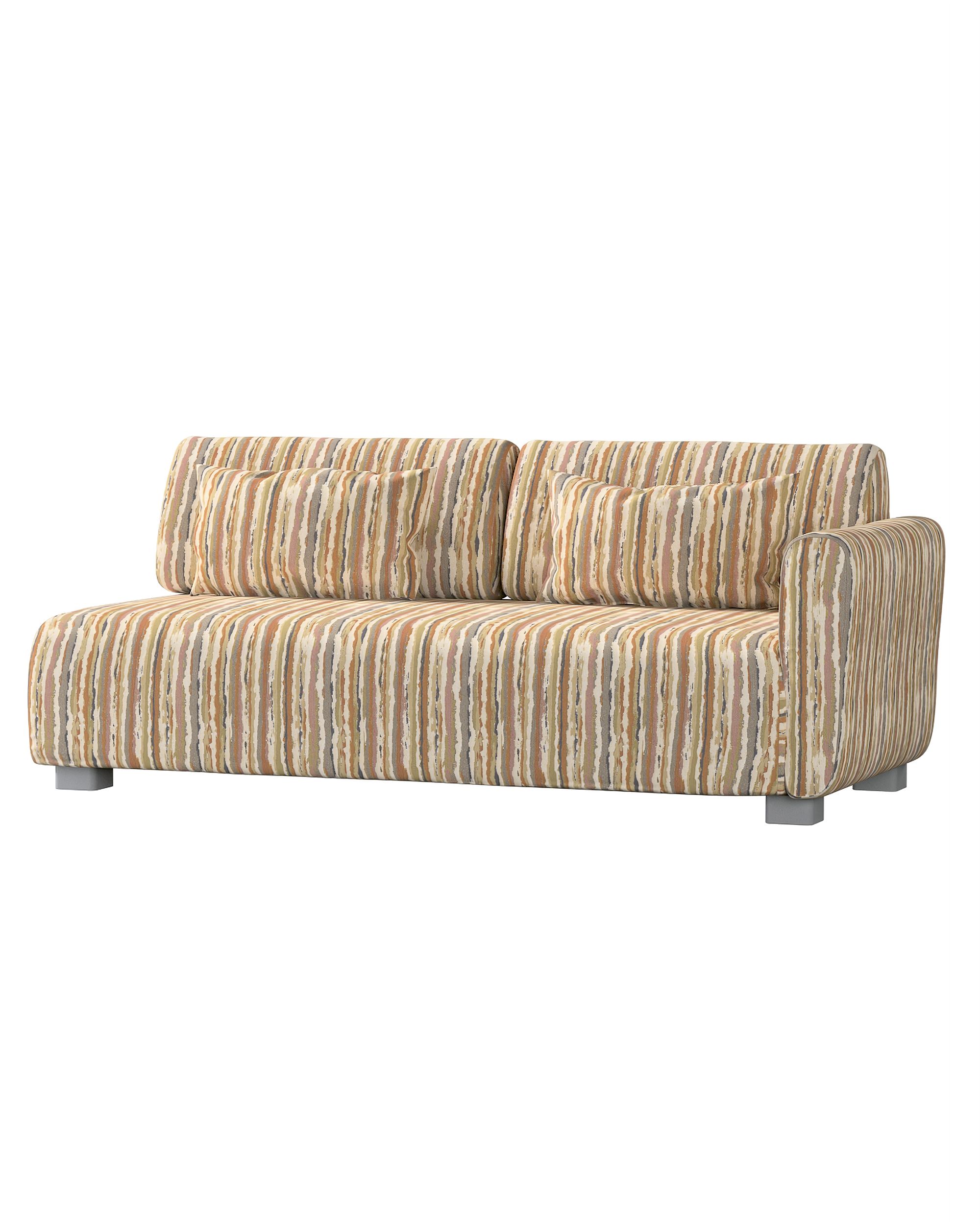 IKEA Mysinge 2 sæder med 1 armlæn farge beige stoff grov, mønstret