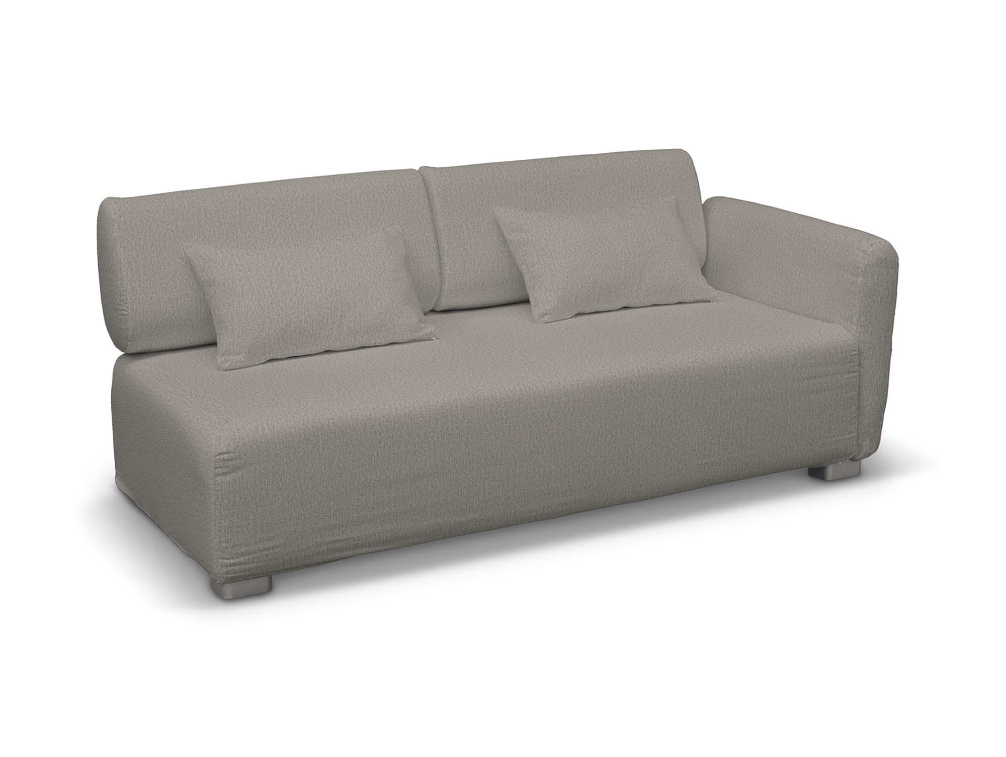 IKEA Mysinge 2 sæder med 1 armlæn farge grå stoff grov