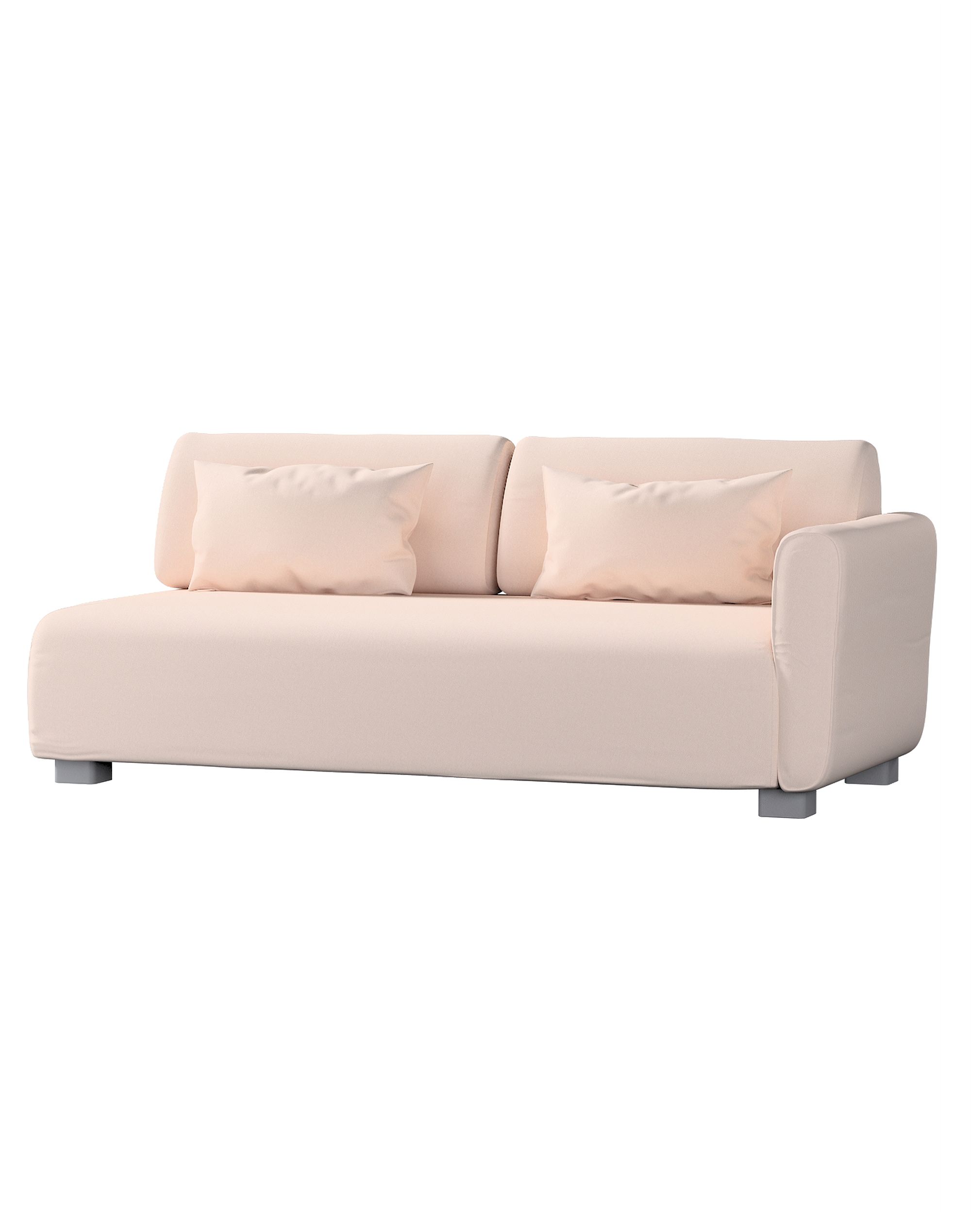 IKEA Mysinge 2 sæder med 1 armlæn farge pink stoff grov