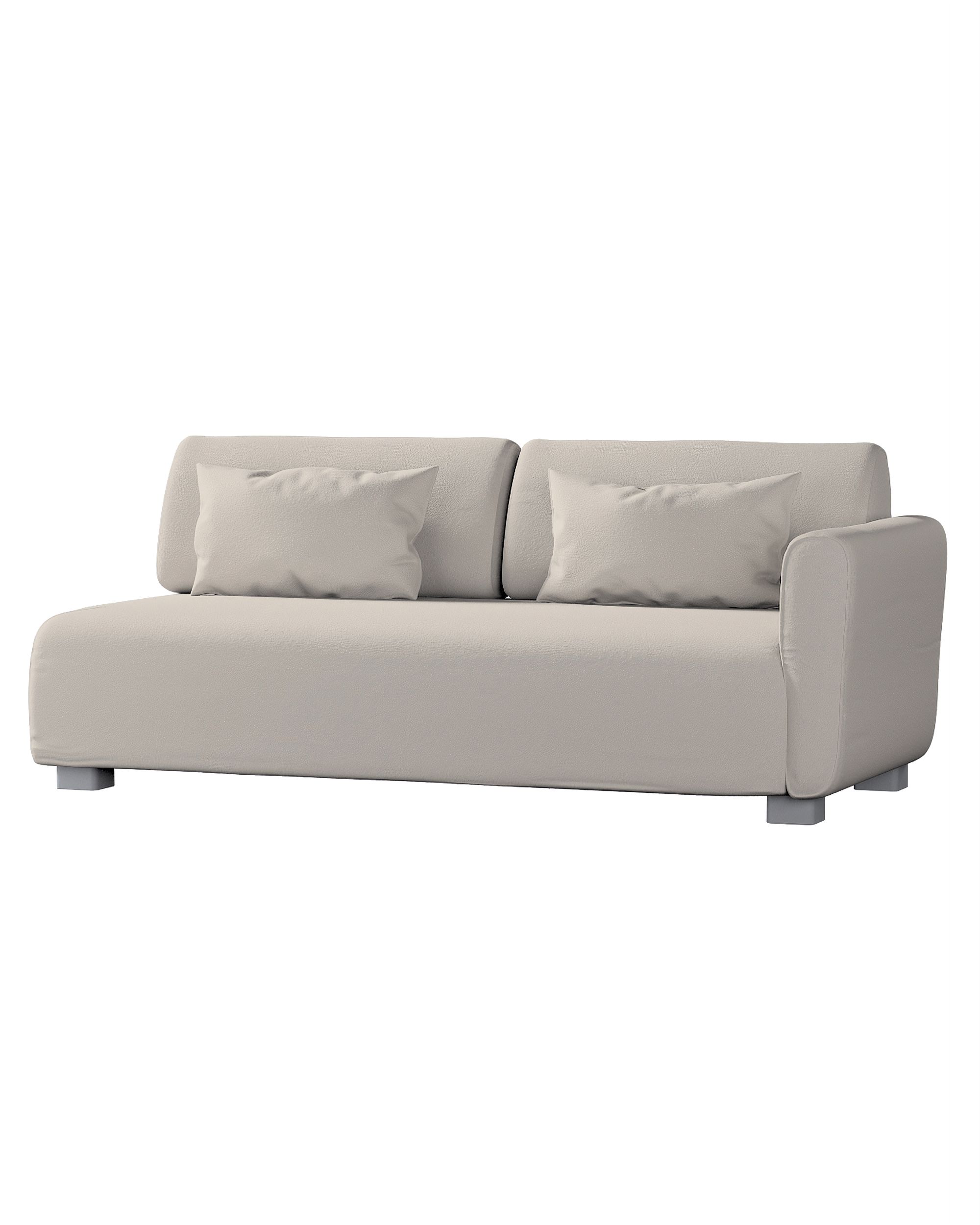 IKEA Mysinge 2 sæder med 1 armlæn farge beige stoff grov