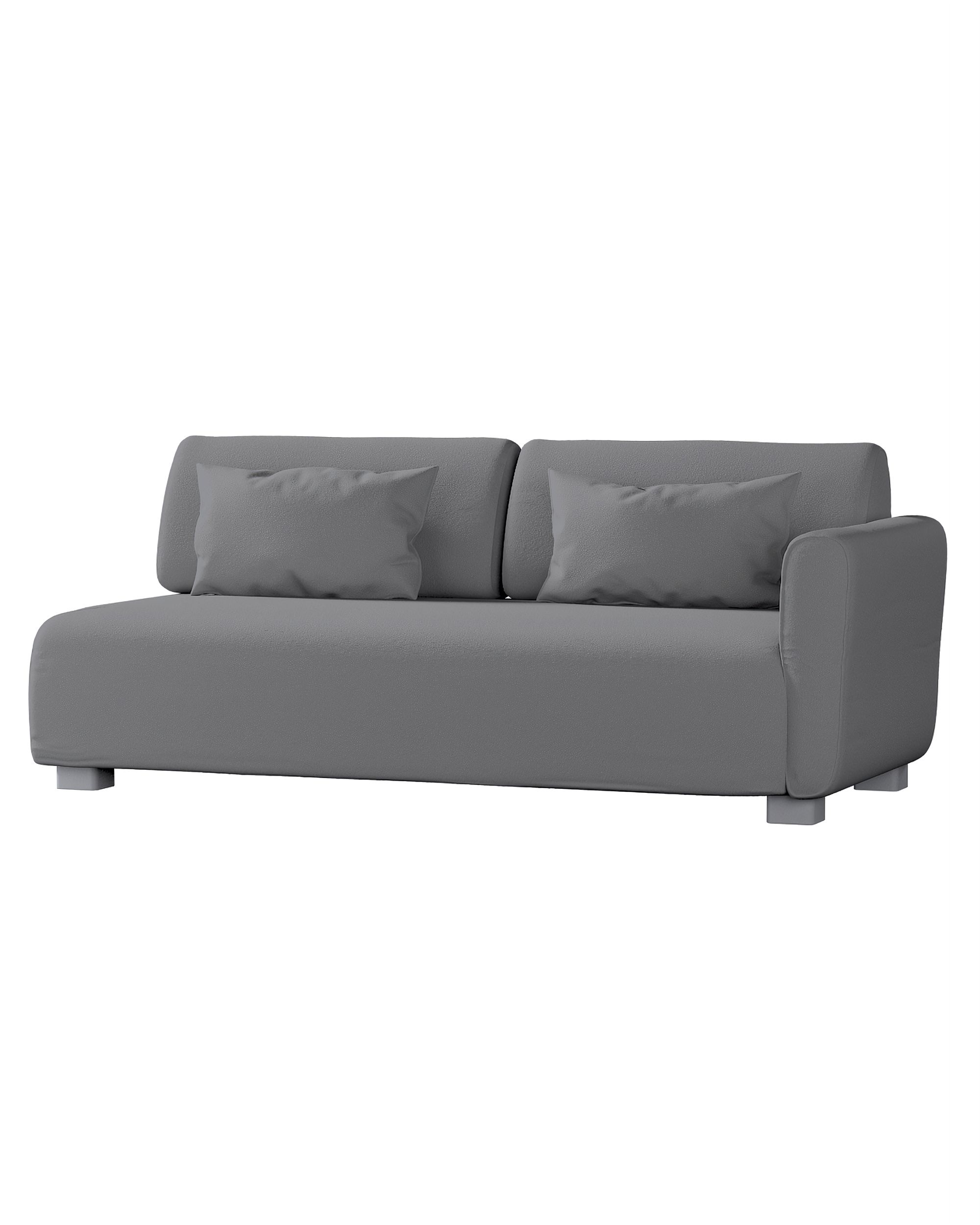 IKEA Mysinge 2 sæder med 1 armlæn farge grå stoff grov
