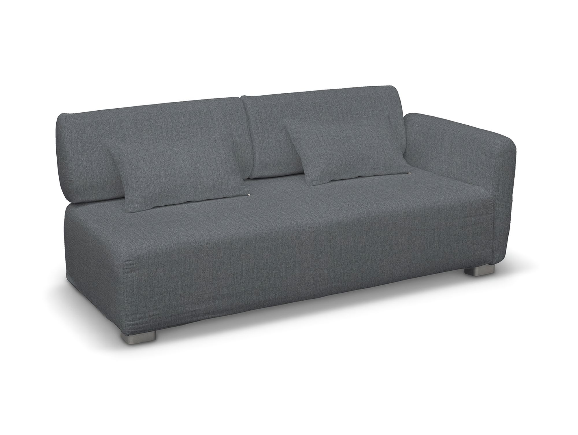 IKEA Mysinge 2 sæder med 1 armlæn farge grå stoff grov