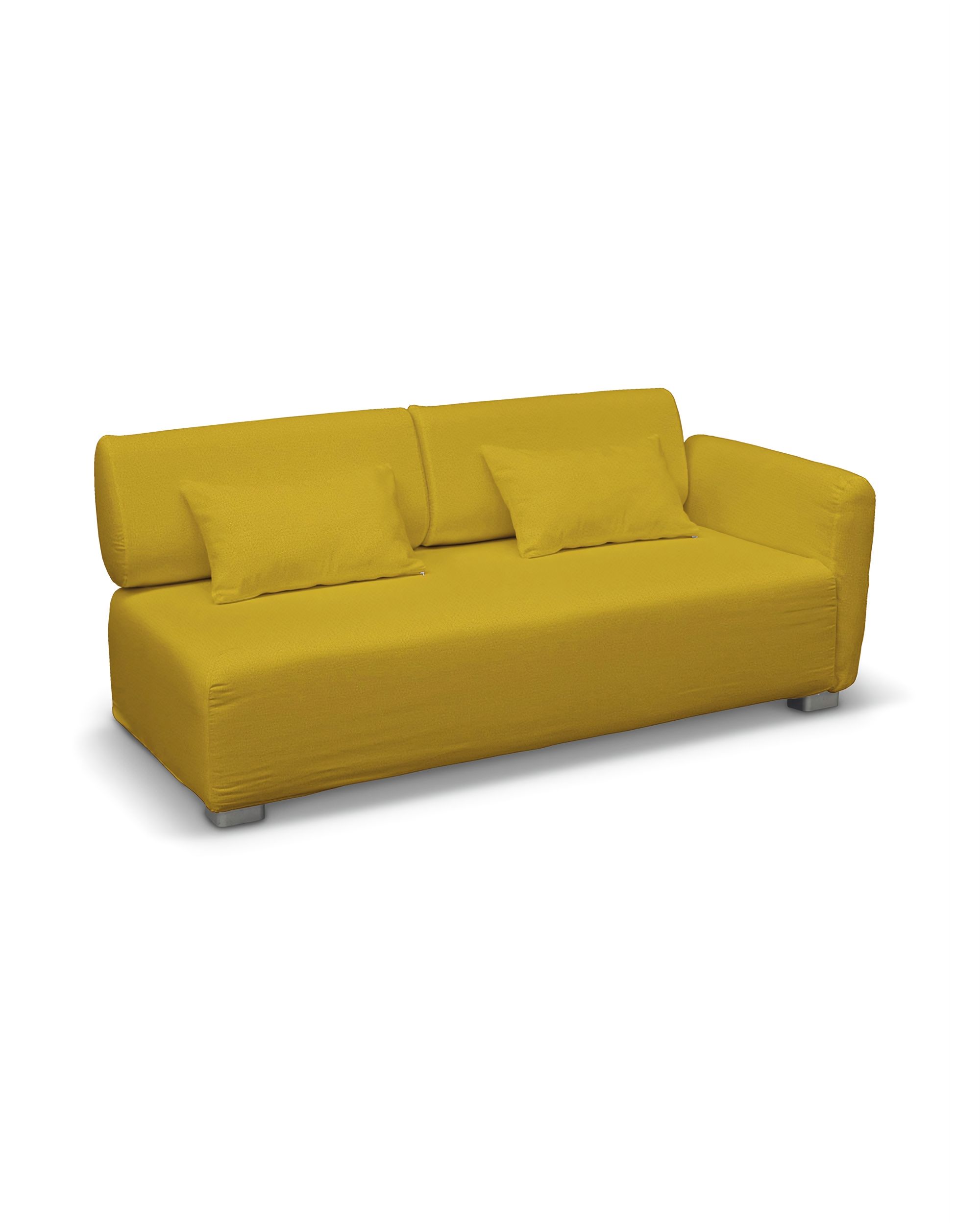 IKEA Mysinge 2 sæder med 1 armlæn farge gul stoff velur