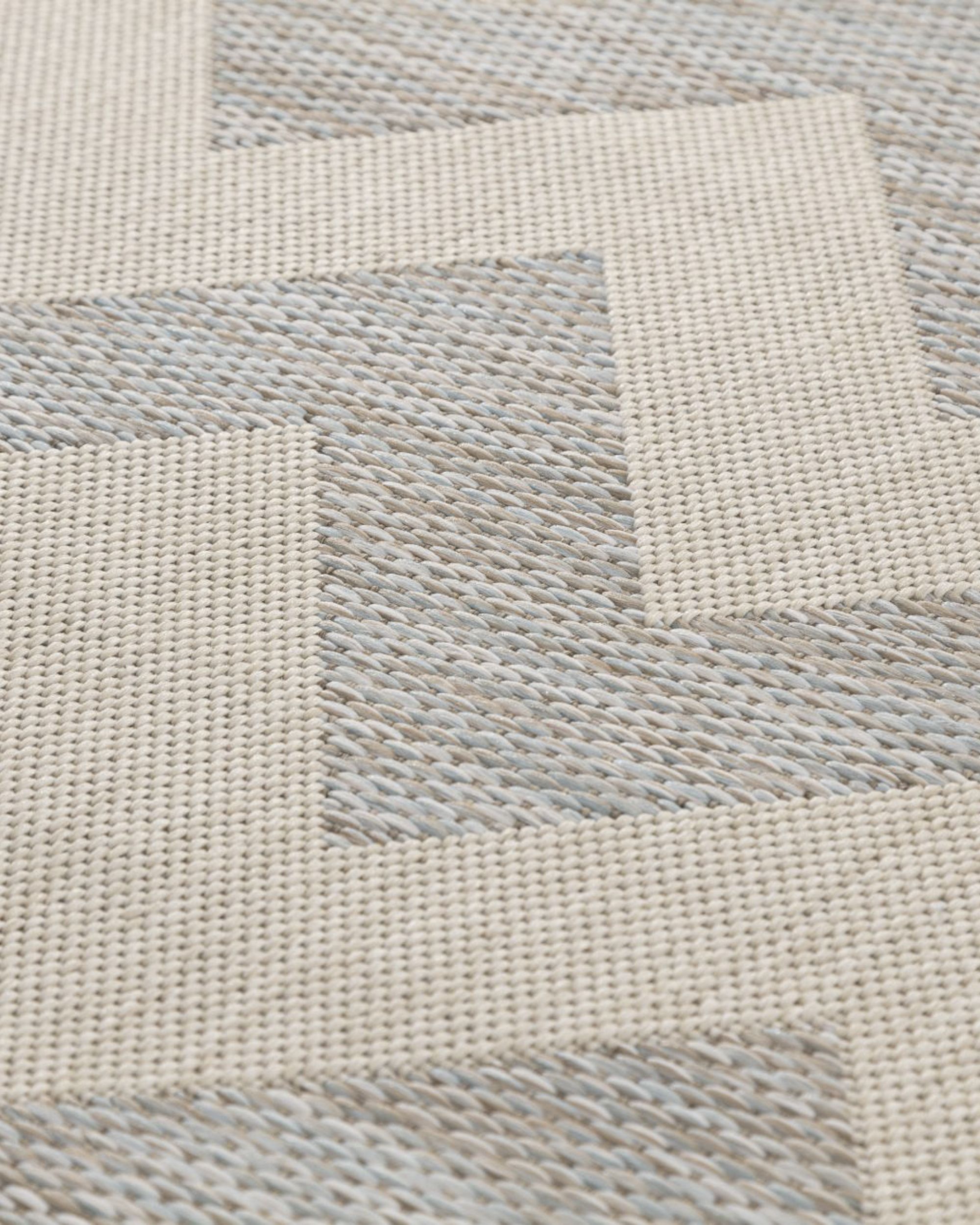 Modern Chevron wool/ ice blue 160x230 cm (hover)