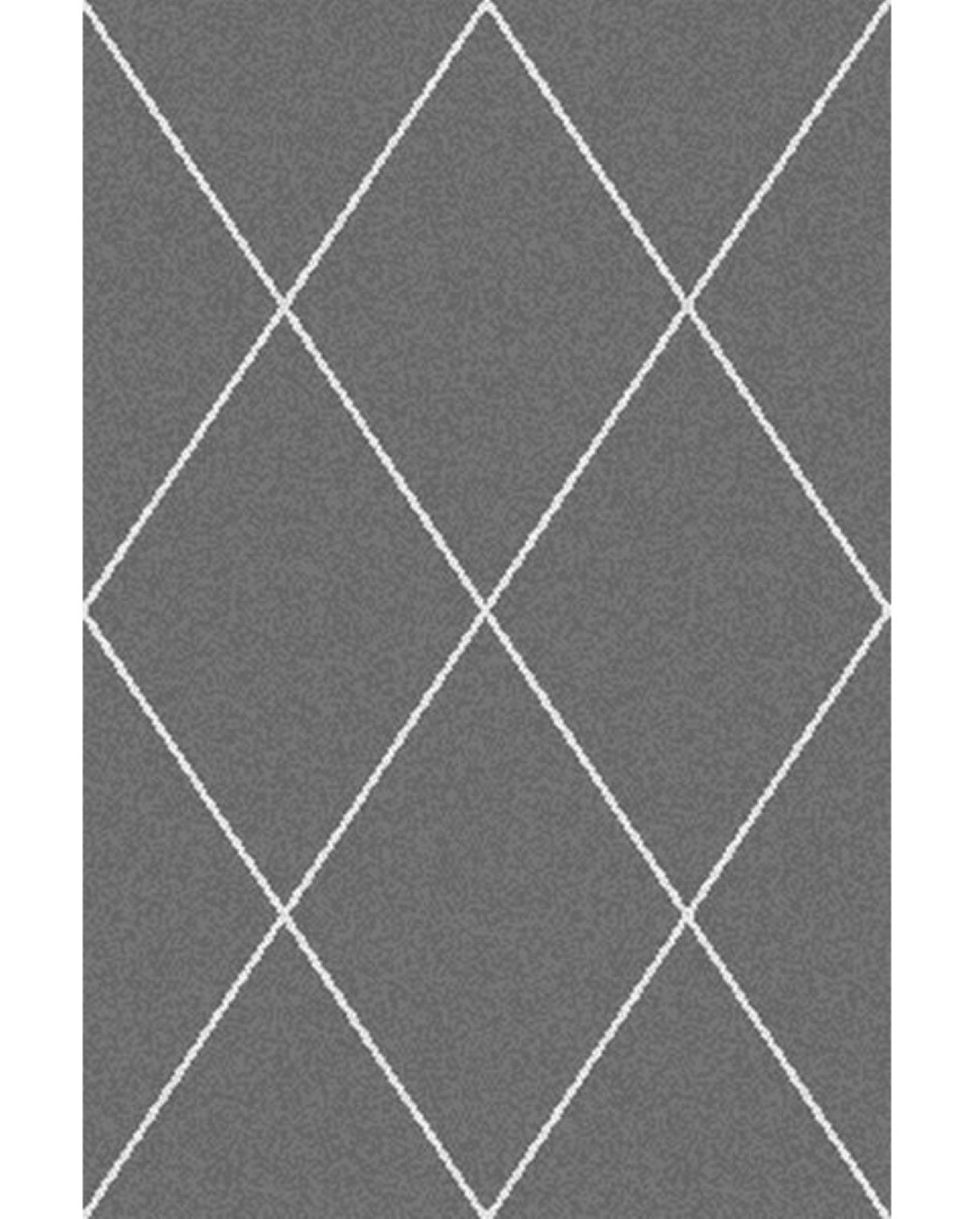 Royal Rhombs dark grey/cream 160x230cm (hover)