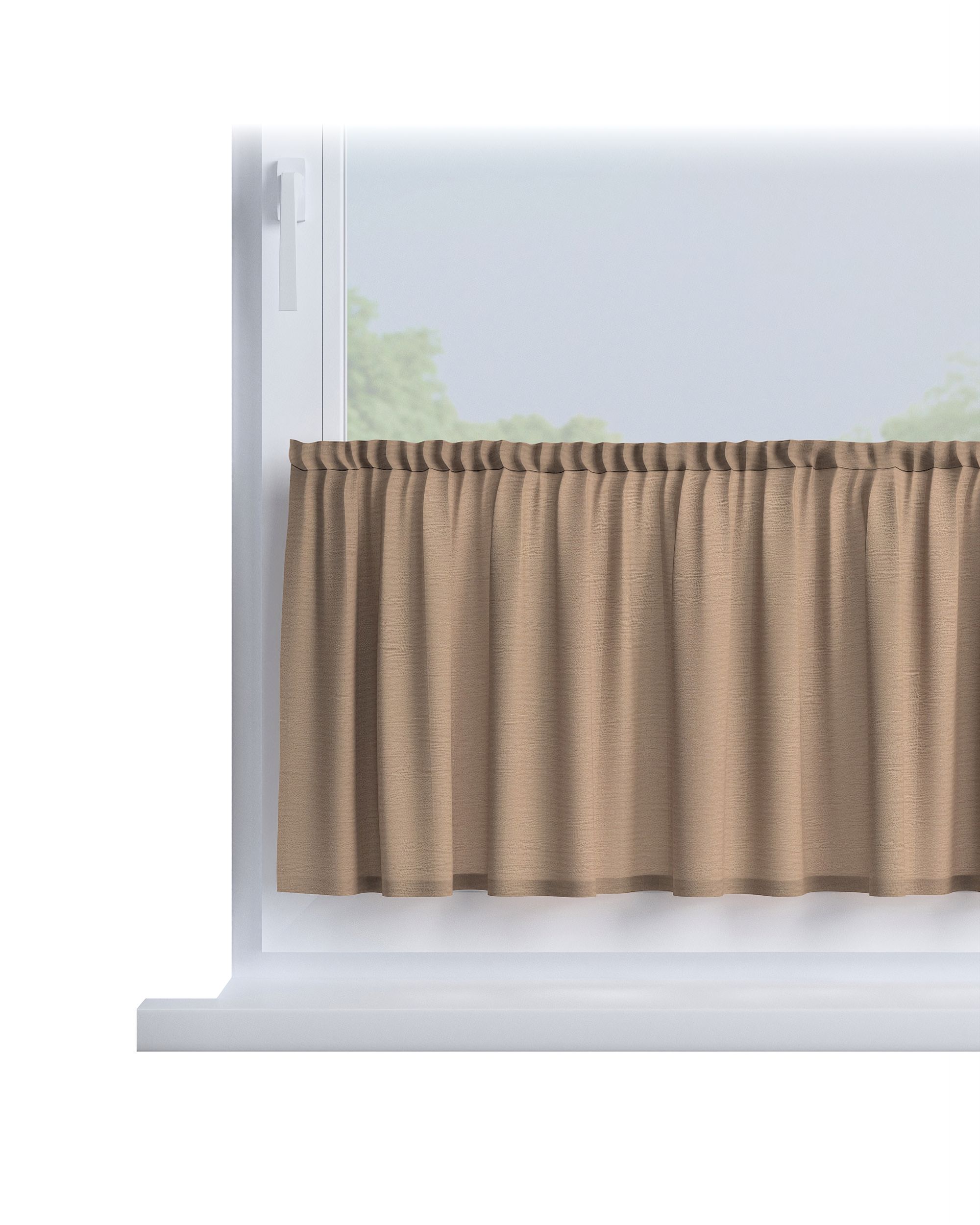 Gardinkappe med løpegang H40cm farge beige