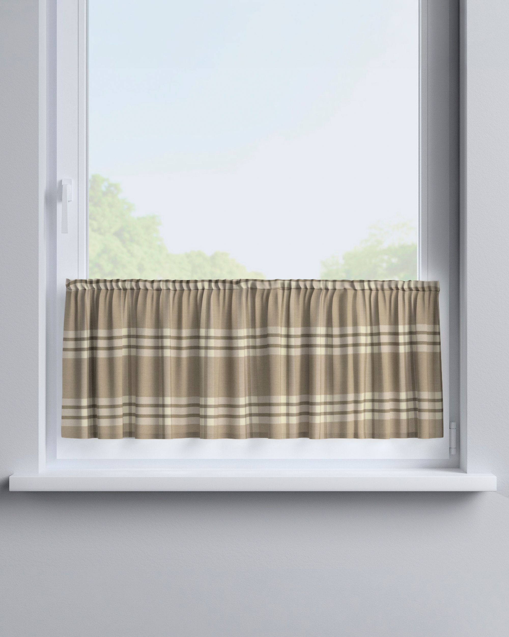 Gardinkappe med løpegang H40cm farge beige (hover)