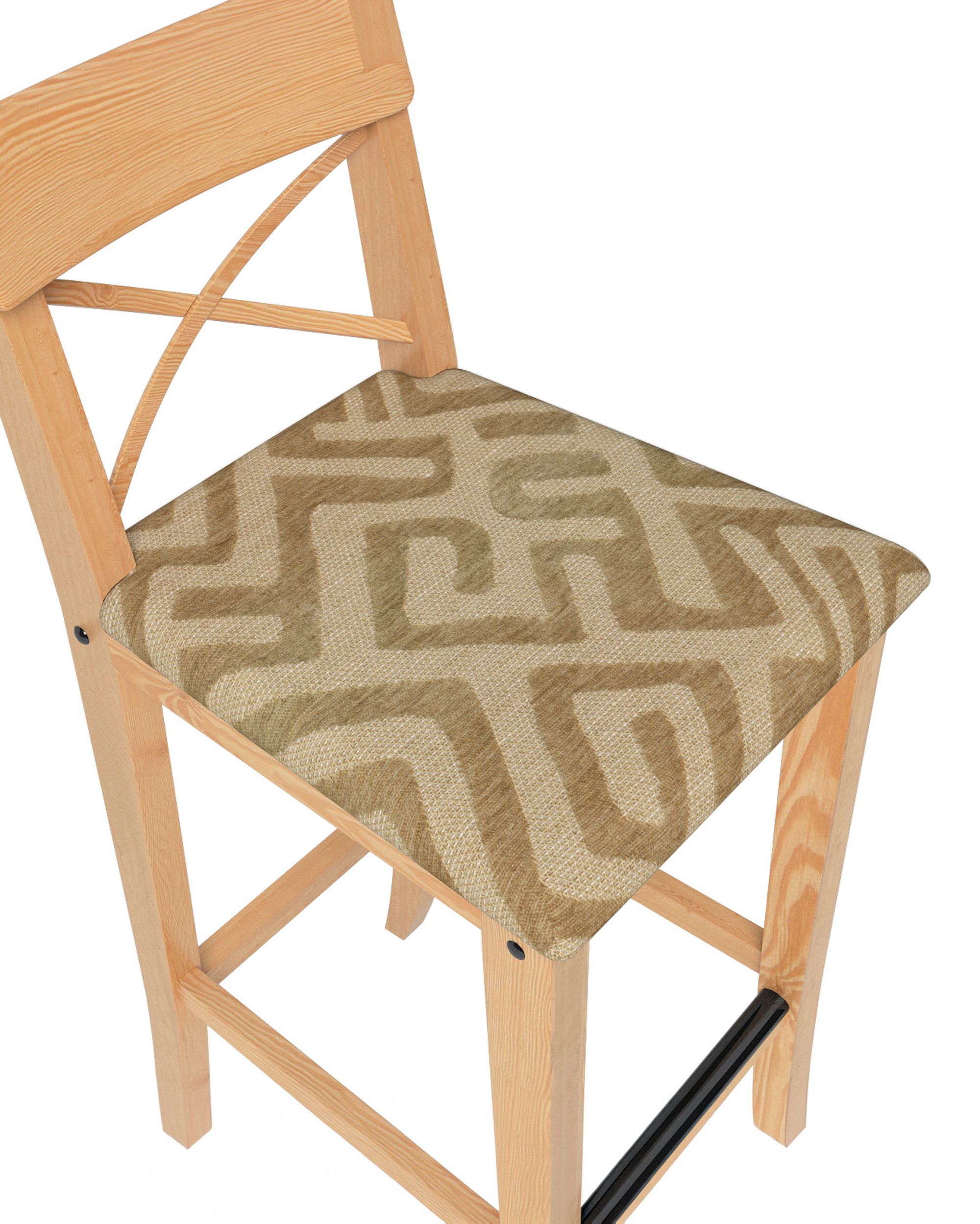 Ingolf barstolputetrekk farge beige stoff grov, mønstret (hover)