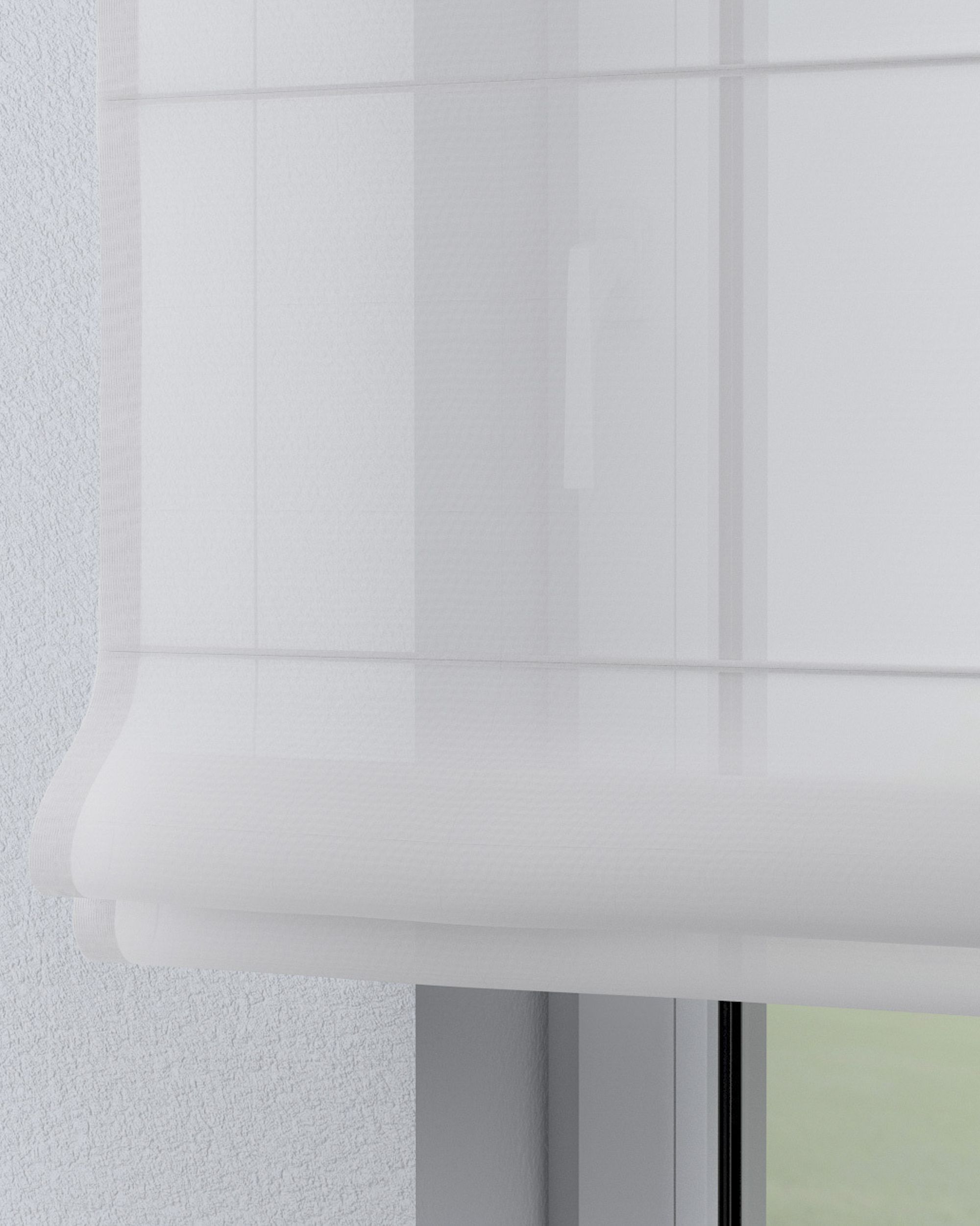 Liftgardin Sevilla Med løpegang for gardinstang farge krem stoff lysgjennomtrengende, grov (hover)