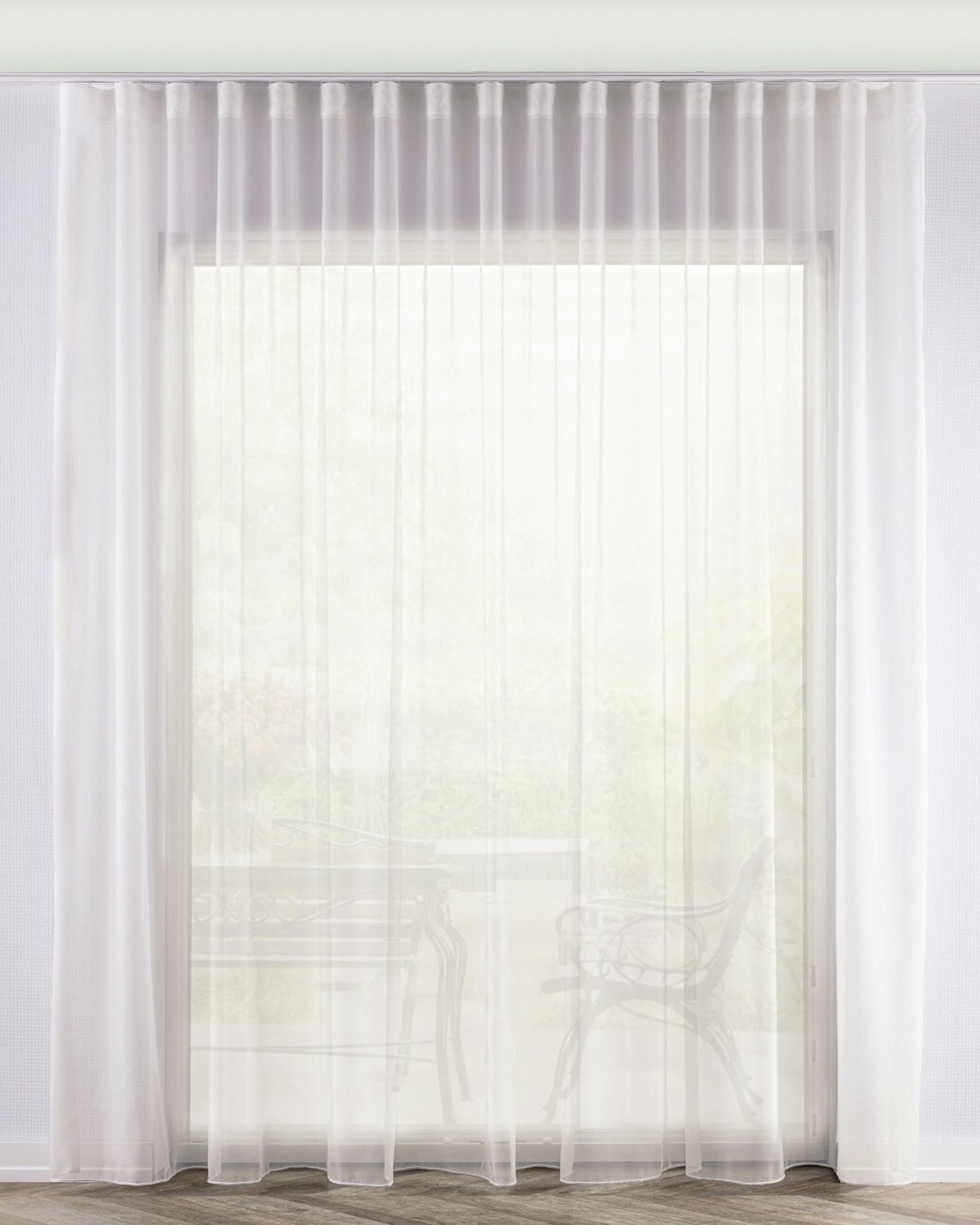 Dag Wave-Gardin 1 stk. farge krem stoff lysgjennomtrengende, blank