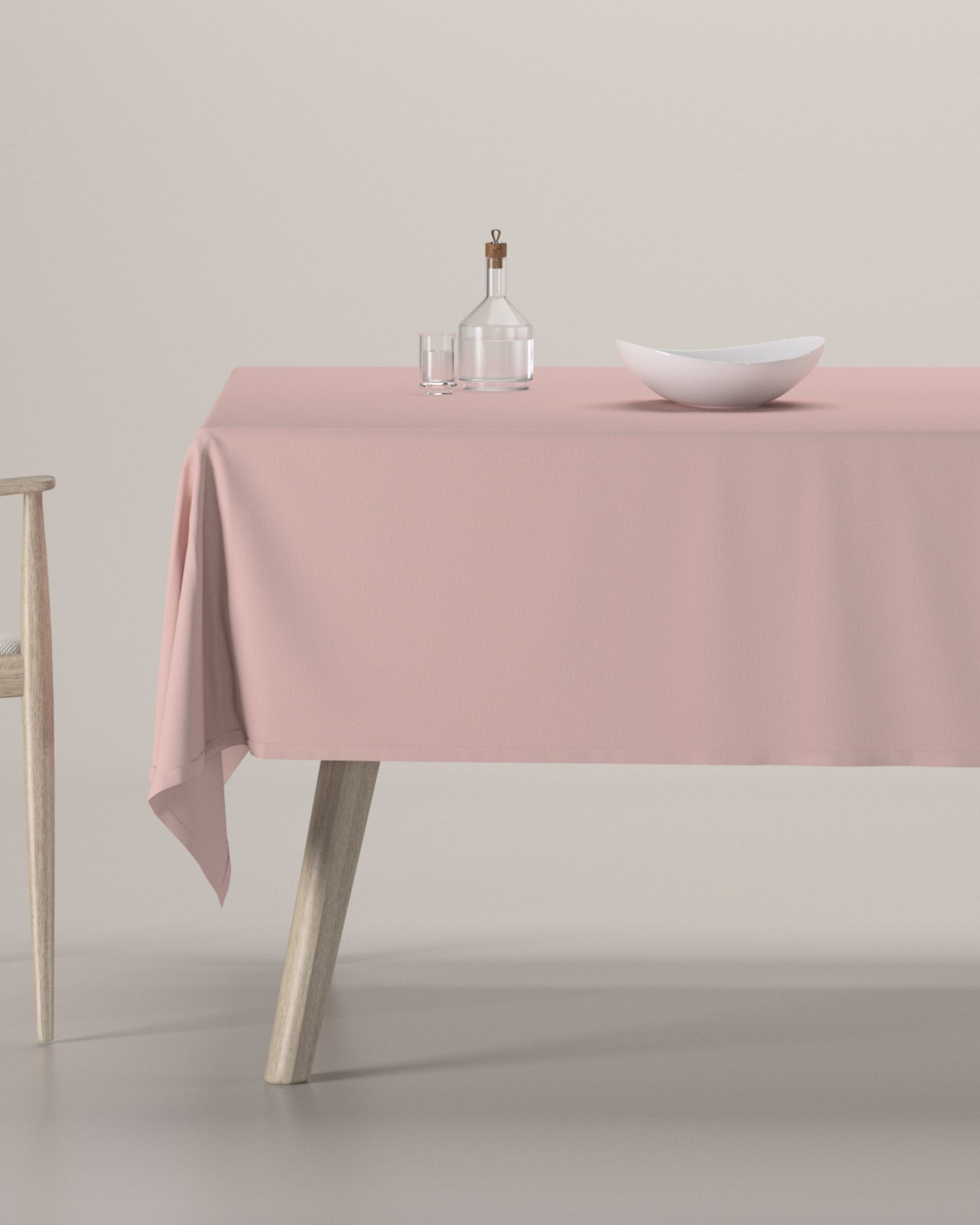 Rektangulær bordduk farge pink