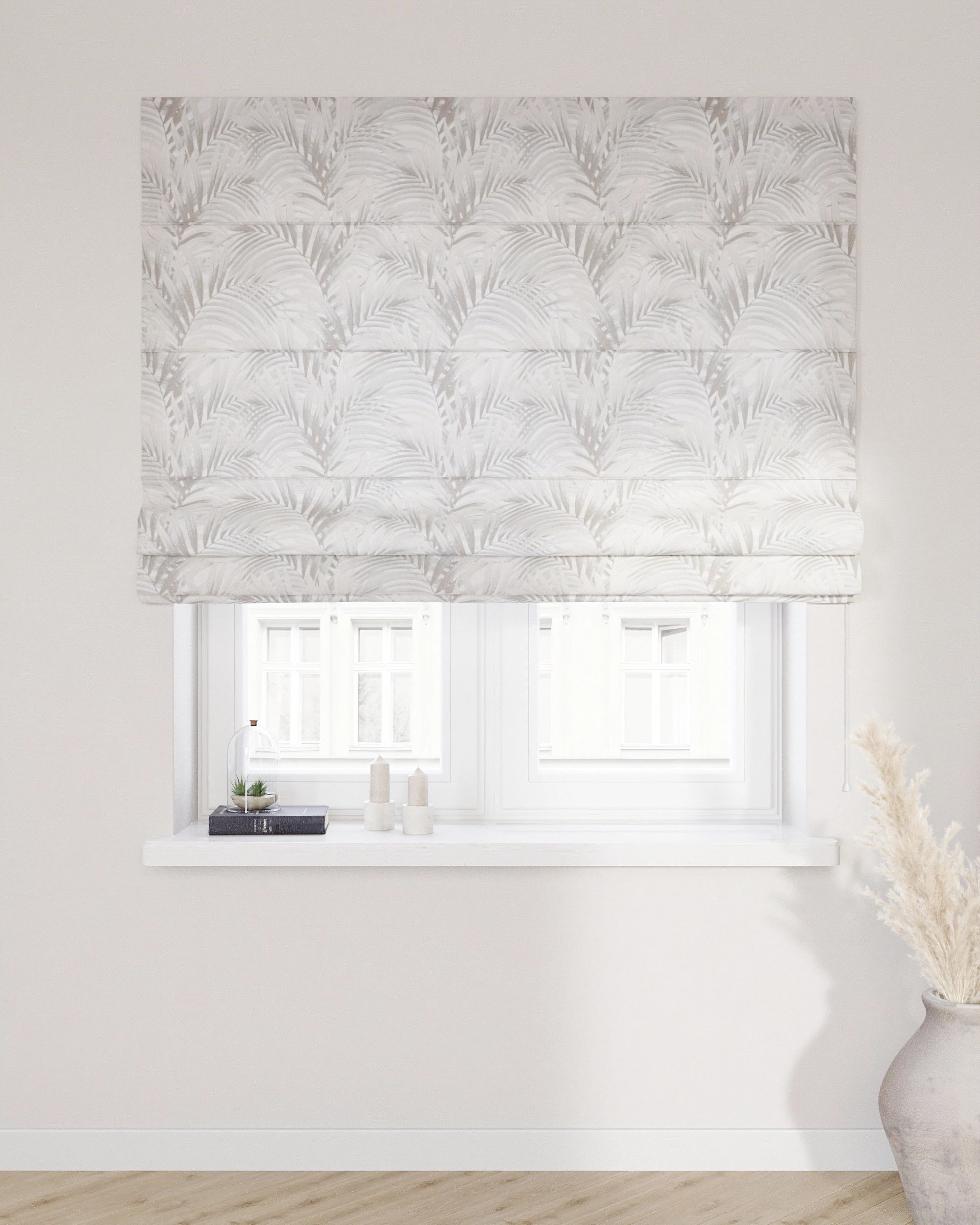 Liftgardin Capri  farge beige stoff mønstret (hover)