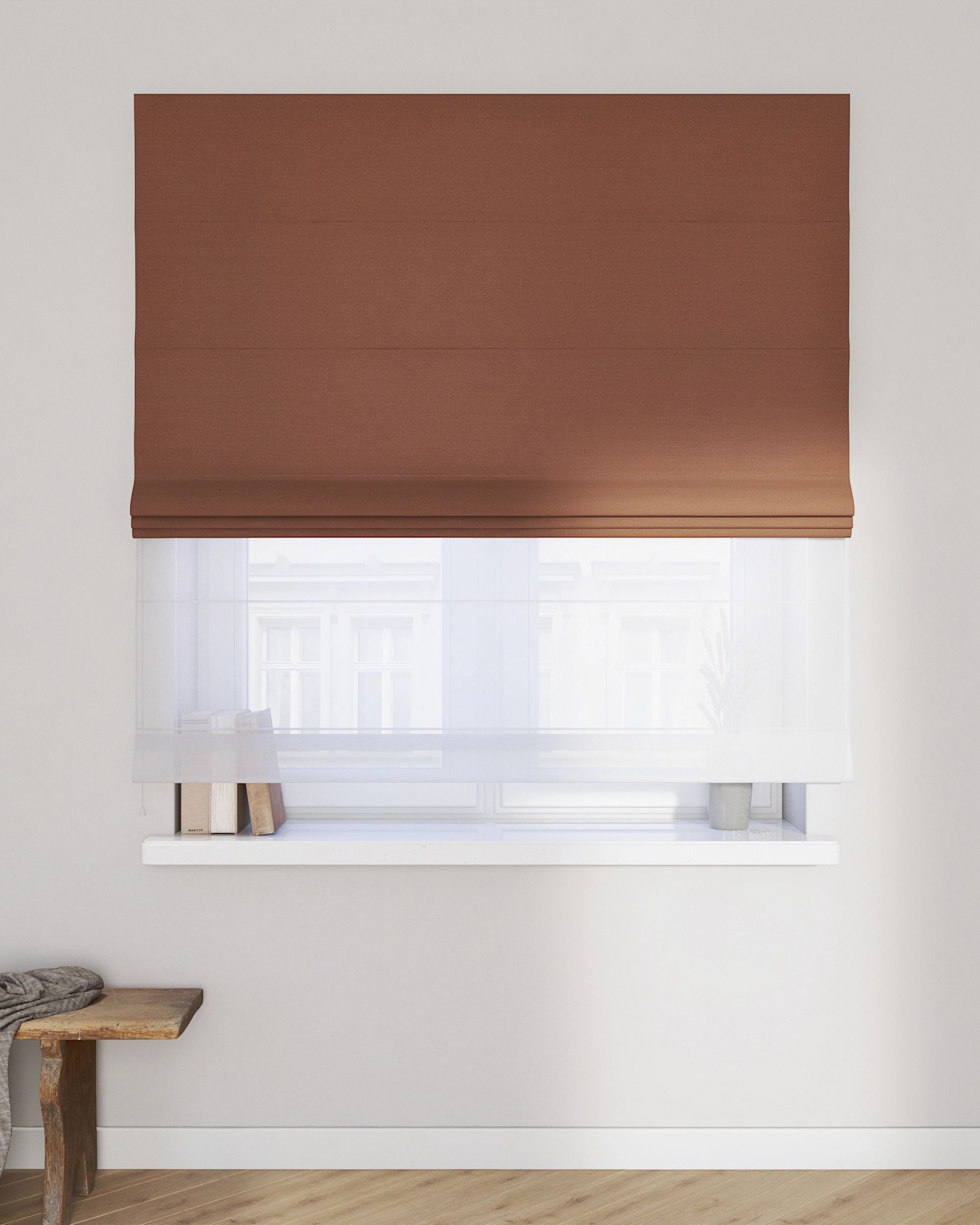 Duo med ensfarvet voile farge brub (hover)