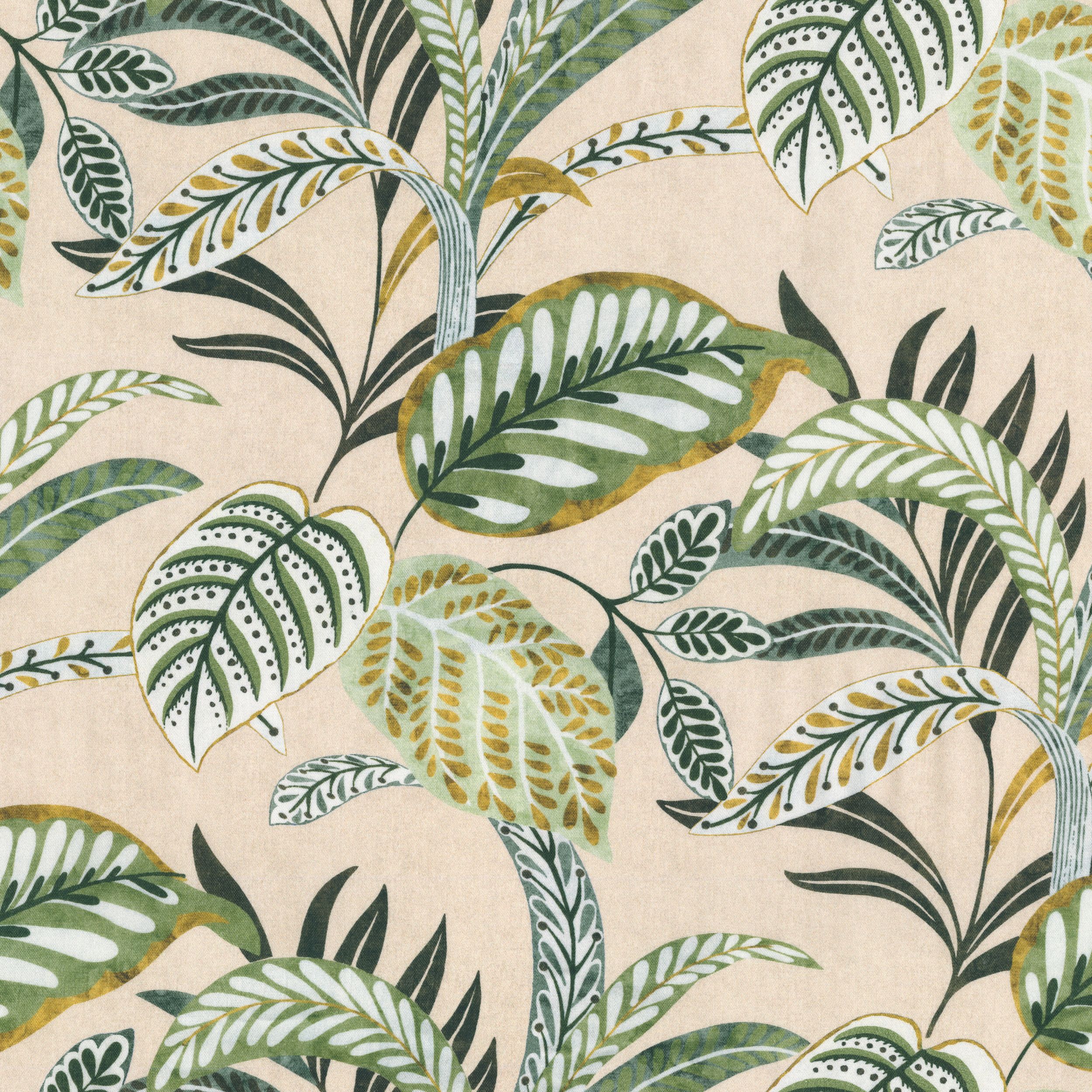 Flowers 142-96 naturhvit med print