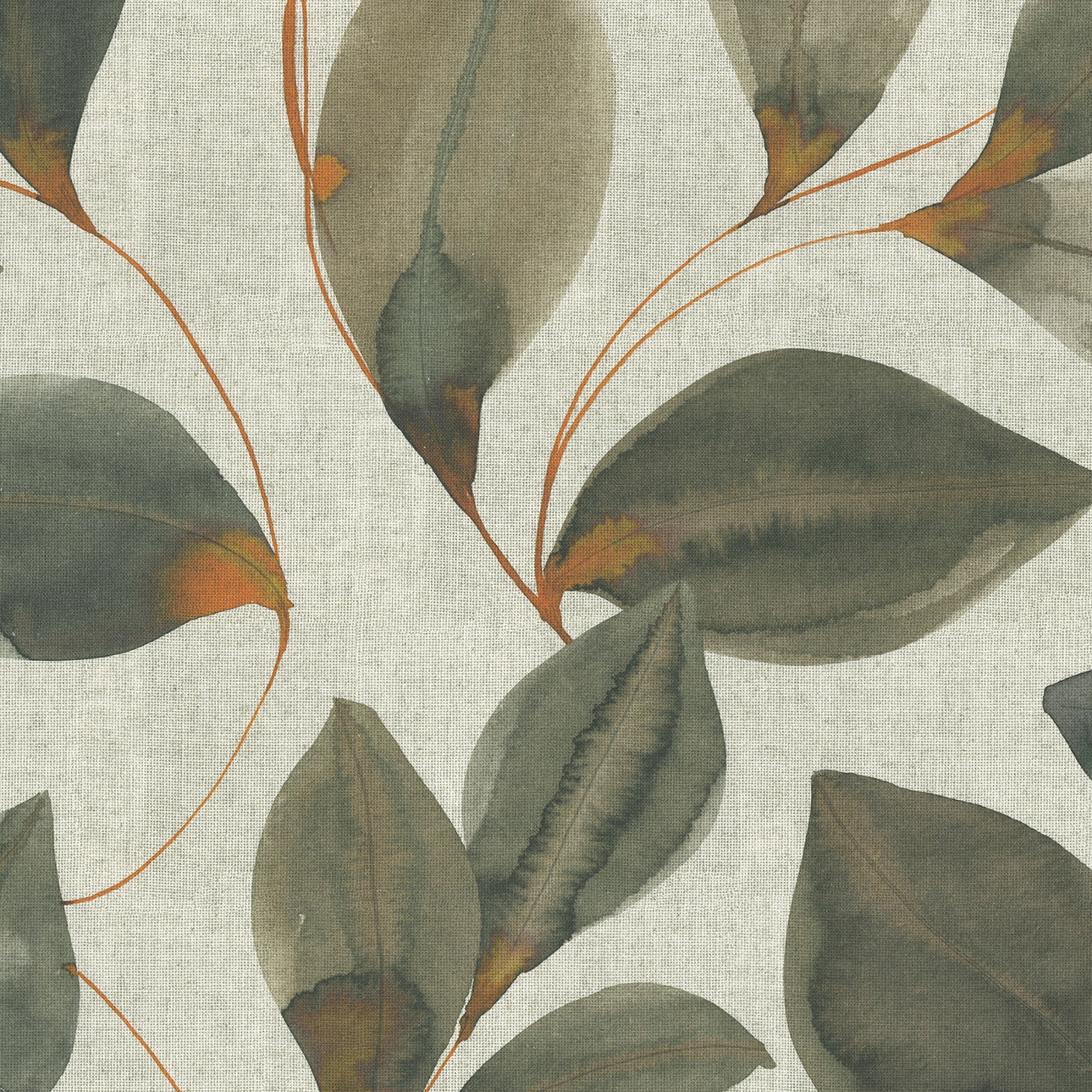 Gardenia 143-17 naturhvit med print
