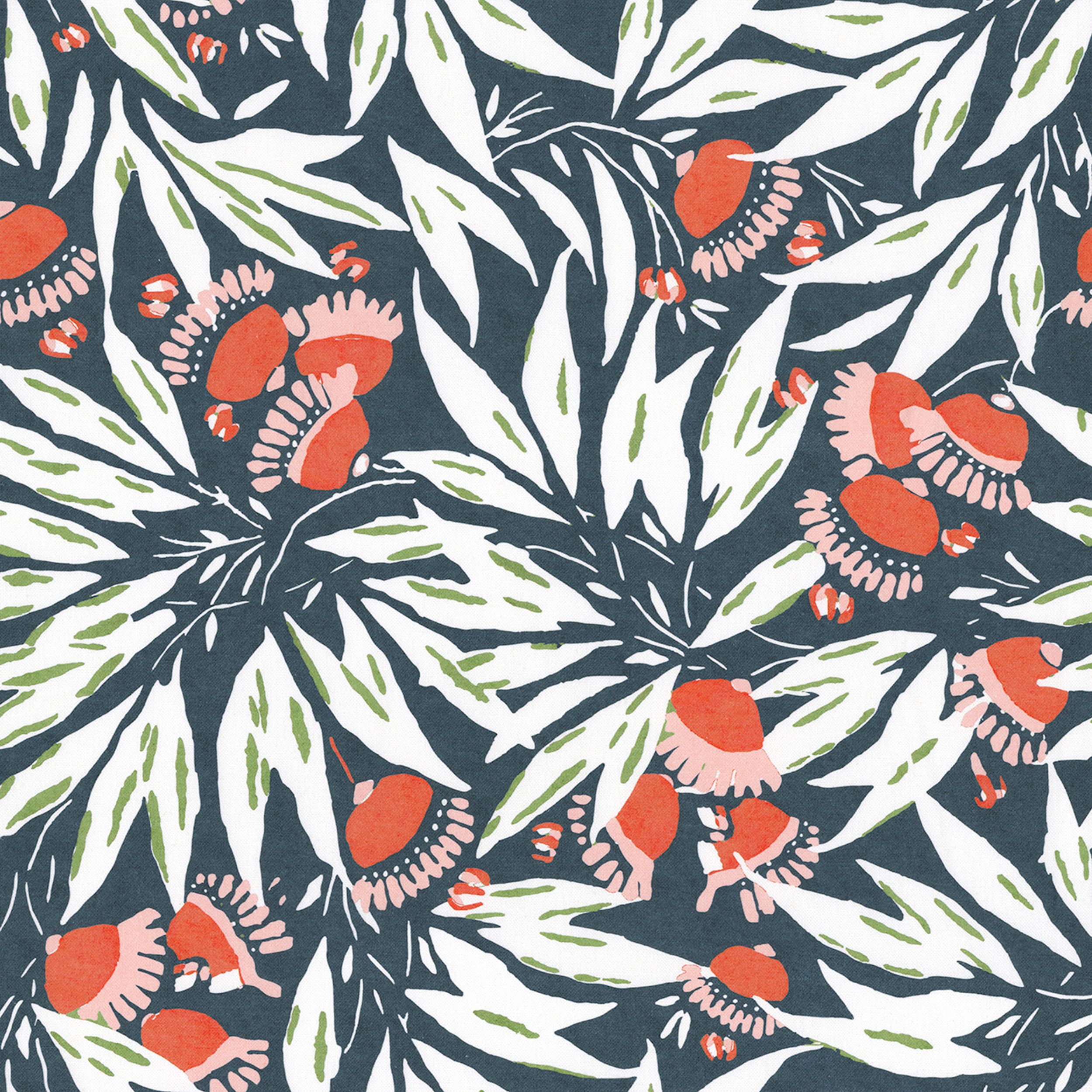 Gardenia 144-20 blå med print
