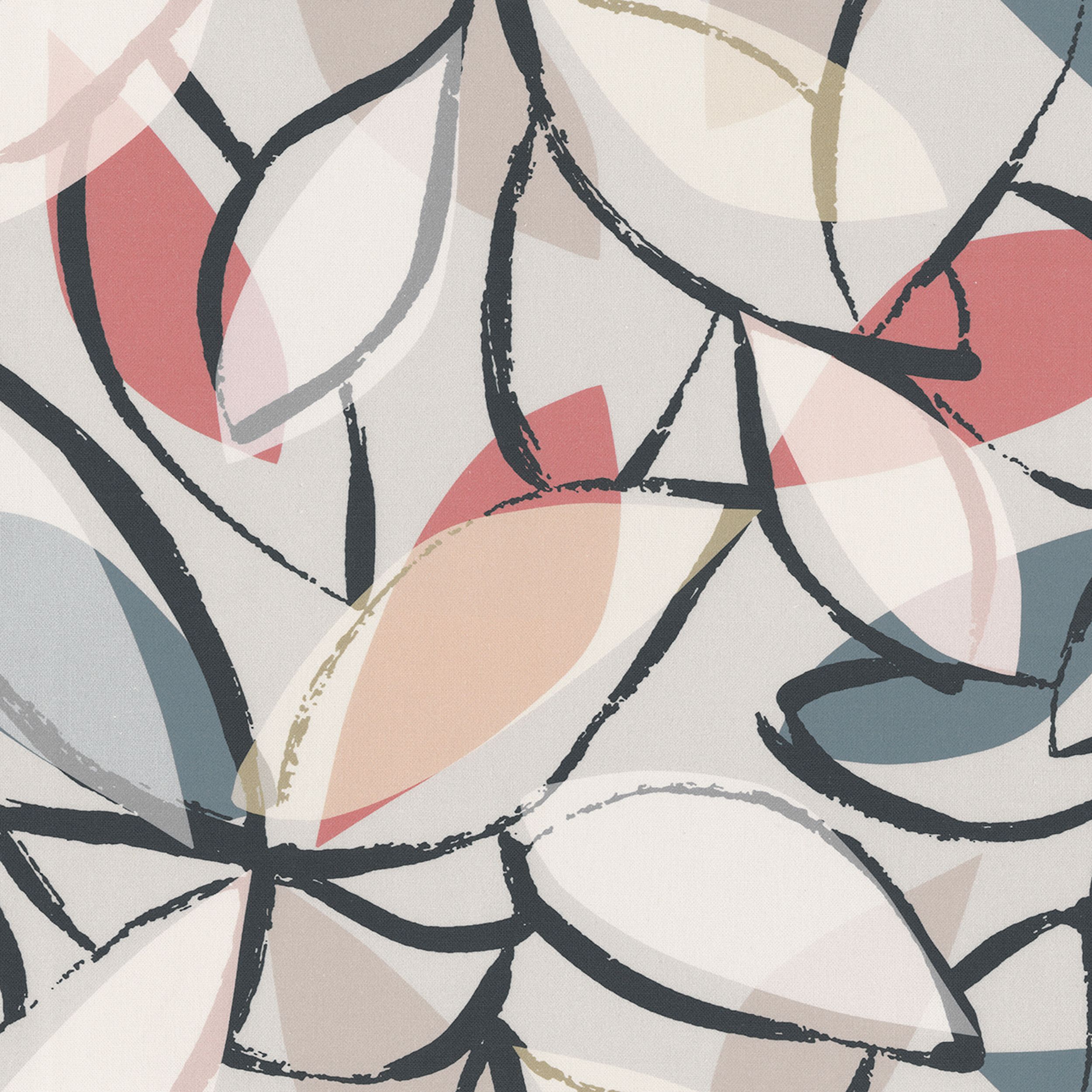 Gardenia 144-21 lysegrå med print