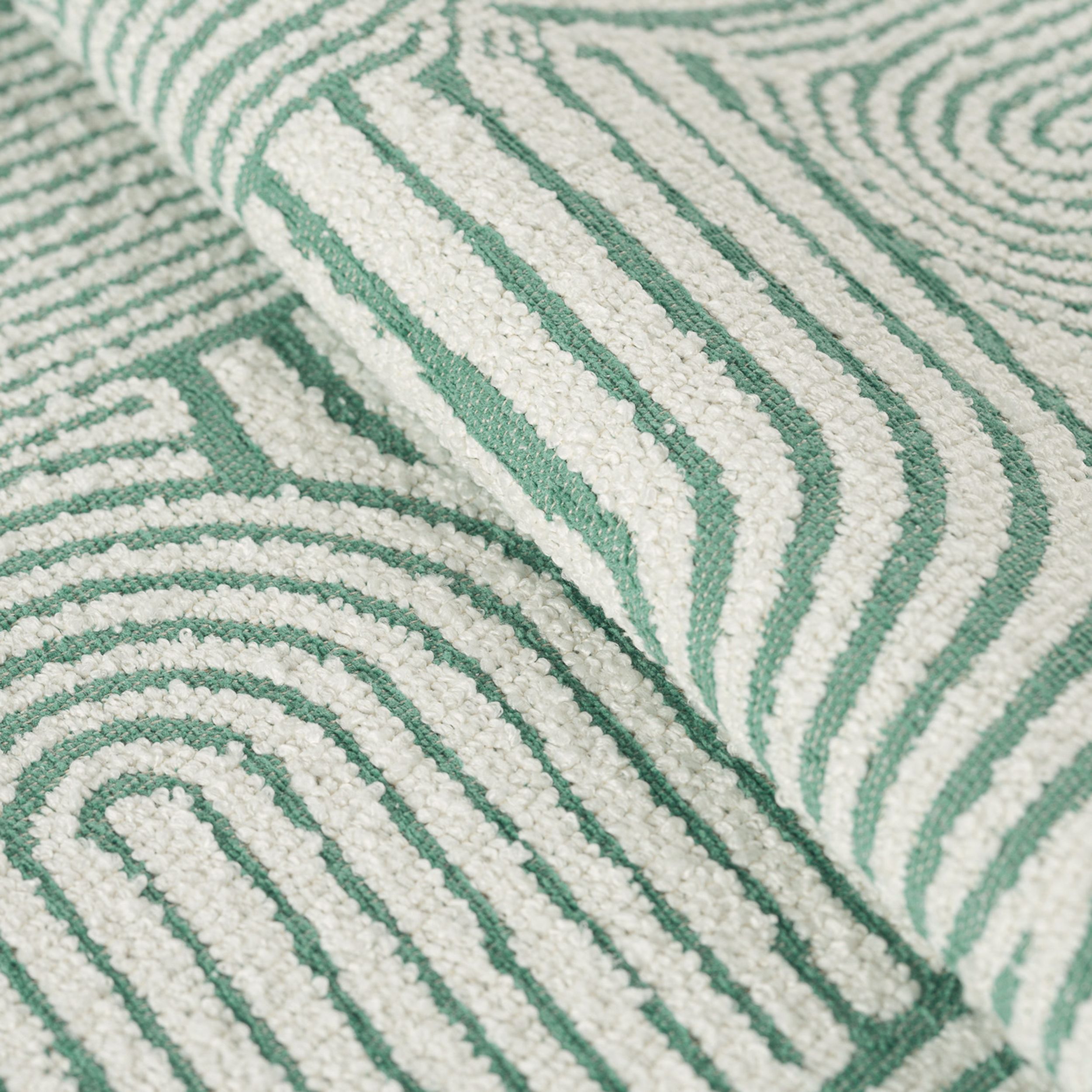 Cosy Home 144-81 boucle naturhvit og grønn
